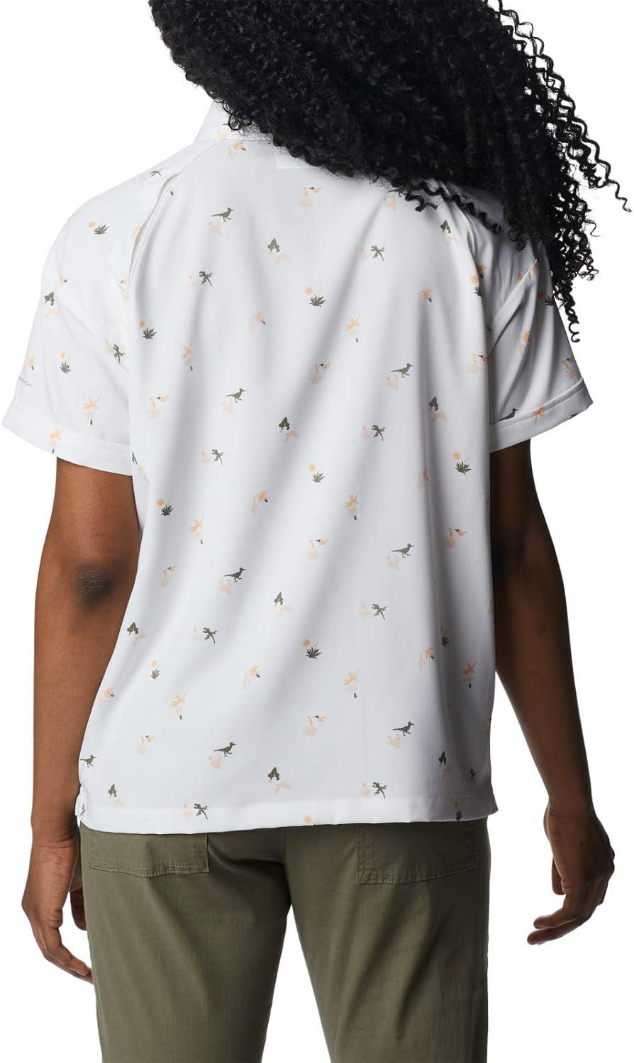 imageColumbia Womens Silver Ridge Utility Short Sleeve ShirtWhiteBaja Blitz