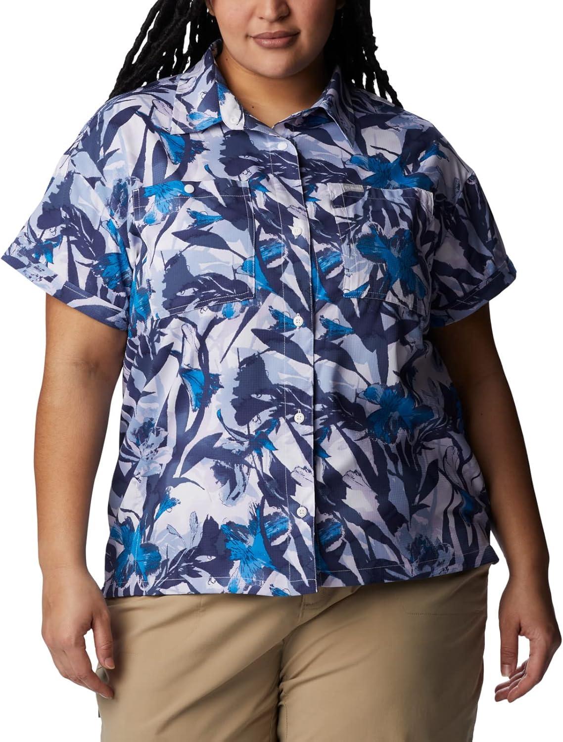 imageColumbia Womens Silver Ridge Utility Short Sleeve ShirtWhiteFloriculture