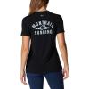 imageColumbia Womens Standard Endless Trail Running Tech TeeBlackPale Blue Montrail Graphic