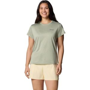 imageColumbia Womens Bluevista Hill Short Sleeve CrewSafari Heather