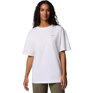 imageColumbia Womens Rolling Bend Graphic Oversized TeeWhiteCsc Stacked Gem
