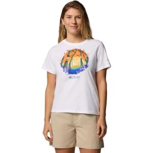 imageColumbia Womens Rolling Bend Graphic Short SleeveWhiteS25 Pride