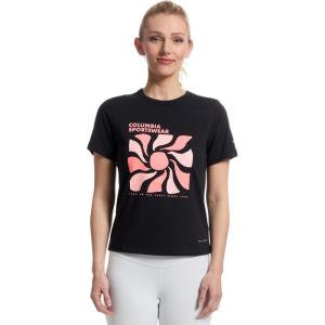imageColumbia Womens Sun Trek Graphic Short Sleeve IiiBlackWavy Rays