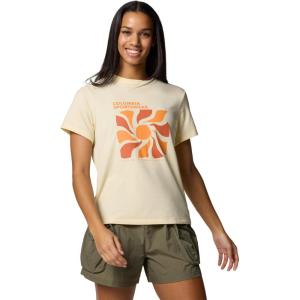 imageColumbia Womens Sun Trek Graphic Short Sleeve IiiLemon WashWavy Rays