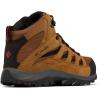 imageColumbia Mens Crestwood Mid Waterproof Hiking BootCamel BrownMountain Red