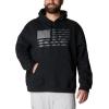 imageColumbia Mens PFG Fish Flag Ii HoodieBlackGraphite Usa