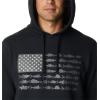 imageColumbia Mens PFG Fish Flag Ii HoodieBlackGraphite Usa