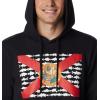 imageColumbia Mens PFG Fish Flag Ii HoodieBlackRed Spark Fl