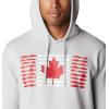 imageColumbia Mens PFG Fish Flag Ii HoodieCool GreyBright Red Canada
