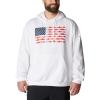imageColumbia Mens PFG Fish Flag Ii HoodieWhiteRed Spark Usa