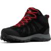 imageColumbia Mens Redmond III Mid Waterproof Hiking Boots2024 BlackMountain Red