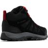 imageColumbia Mens Redmond III Mid Waterproof Hiking Boots2024 BlackMountain Red