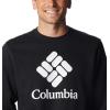 imageColumbia Mens Trek CrewBlackCsc Stacked Logo