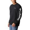 imageColumbia Mens Trek CrewBlackWhite Sleeve Logo