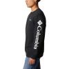 imageColumbia Mens Trek CrewBlackWhite Sleeve Logo
