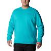 imageColumbia Mens Trek CrewBright Aqua HeatherCsc Sleeve Logo