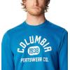 imageColumbia Mens Trek CrewBright Indigo  College Life Graphic