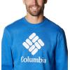 imageColumbia Mens Trek CrewBright Indigo HeatherCsc Stacked Logo