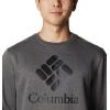 imageColumbia Mens Trek CrewCharcoal HeatherCsc Stacked Graphic