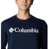 imageColumbia Mens Trek CrewCollegiate Navy  Csc Branded Logo
