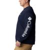 imageColumbia Mens Trek CrewCollegiate NavyCsc Sleeve Logo