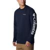 imageColumbia Mens Trek CrewCollegiate NavyCsc Sleeve Logo