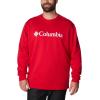 imageColumbia Mens Trek CrewMountain Red  Csc Branded Logo