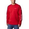 imageColumbia Mens Trek CrewMountain RedCsc Sleeve Logo