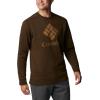 imageColumbia Mens Trek CrewOlive GreenCsc Stacked Graphic