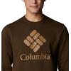 imageColumbia Mens Trek CrewOlive GreenCsc Stacked Graphic