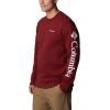 imageColumbia Mens Trek CrewRed JasperCsc Sleeve Logo