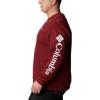 imageColumbia Mens Trek CrewRed JasperCsc Sleeve Logo