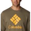 imageColumbia Mens Trek CrewStone GreenCsc Stacked Logo