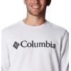 imageColumbia Mens Trek CrewWhite  Csc Branded Logo