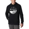 imageColumbia Mens Trek Graphic HoodieBlackFun With Flags Graphic