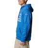 imageColumbia Mens Trek Graphic HoodieBright Indigo HeatherTreestriped Flag