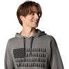 imageColumbia Mens Trek Graphic HoodieCharcoal HeatherTreestriped Flag