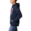 imageColumbia Mens Trek Graphic HoodieCollegiate NavyUs Flag Stamp