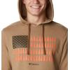imageColumbia Mens Trek Graphic HoodieDelta HeatherTreestriped Flag