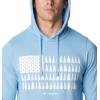 imageColumbia Mens Trek Graphic HoodieJet StreamTreestriped Flag