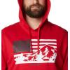 imageColumbia Mens Trek Graphic HoodieMountain RedUs Hood Flag