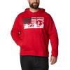 imageColumbia Mens Trek Graphic HoodieMountain RedUs Hood Flag