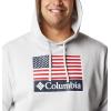 imageColumbia Mens Trek Graphic HoodieNimbus GreyUs Flag Stamp