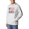 imageColumbia Mens Trek Graphic HoodieNimbus GreyUs Flag Stamp