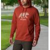 imageColumbia Mens Trek Graphic HoodieWarp Red  Bearly Checkered Peaks Graphic