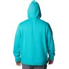 imageColumbia Mens Trek HoodieBright Aqua HeatherCsc Sleeve Logo