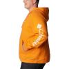 imageColumbia Mens Trek HoodieBright Orange  Csc Sleeve Logo