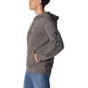 imageColumbia Mens Trek HoodieCharcoal HeatherCsc Sleeve Logo
