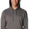 imageColumbia Mens Trek HoodieCharcoal HeatherCsc Sleeve Logo
