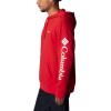 imageColumbia Mens Trek HoodieMountain RedCsc Sleeve Logo